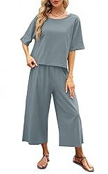 Nfsion Summer Cotton Linen Sets for Women 2