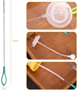 Armo Home 10 Pieces Straw Cleaning Brush Nylon Stainless Steel Set view 5