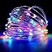 Battery Powered LED String Lights , SUPERSUN 100 Leds 33 ft Twinkle Lights Copper Wire Lights with 8 Modes Remote Control for Indoor Outdoor (Multicolor)