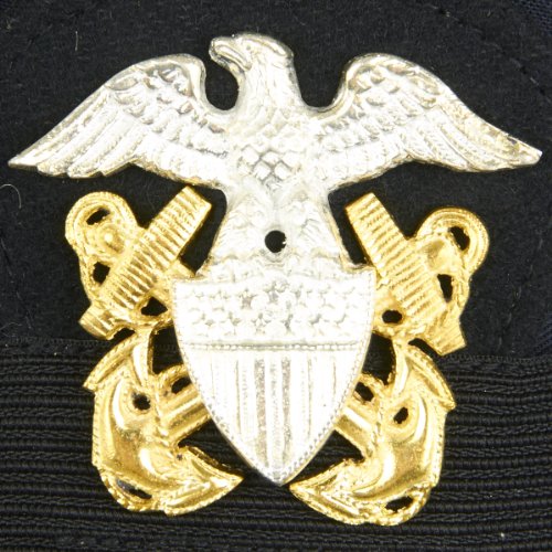 U.S. WWII Naval Officer Blue Peaked Visor Cap- Size US 7.25 (58cm)
