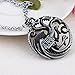 LUREME Vintage Hollow Out Dragon Pendant Costume Necklace (nl005382)