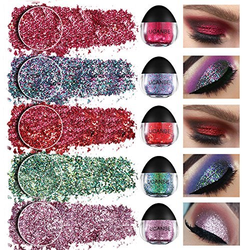 image for UCANBE Glitter Snot for Body Face Paint, Sparkling Shimmer Eye shadow 