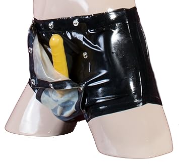 Latex Lustpanty mit Cockring & Codpiece (L)