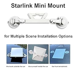 Starlink Mini Mount,360° Adjustable Suction Cup