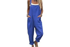Women's Jumpsuits Boho Floral Print Overalls Casual Comfy Soft Fashion Overalls with Pockets