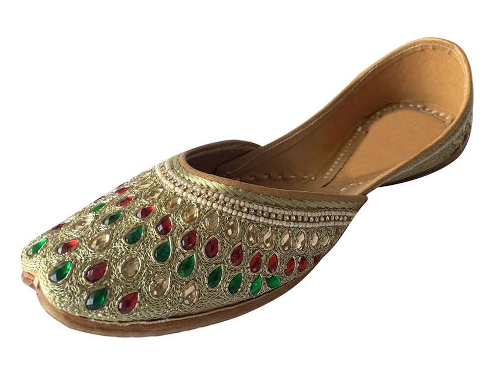 step n style leather mojari women shoes flip-flops khussa flat new salwar suits juti
