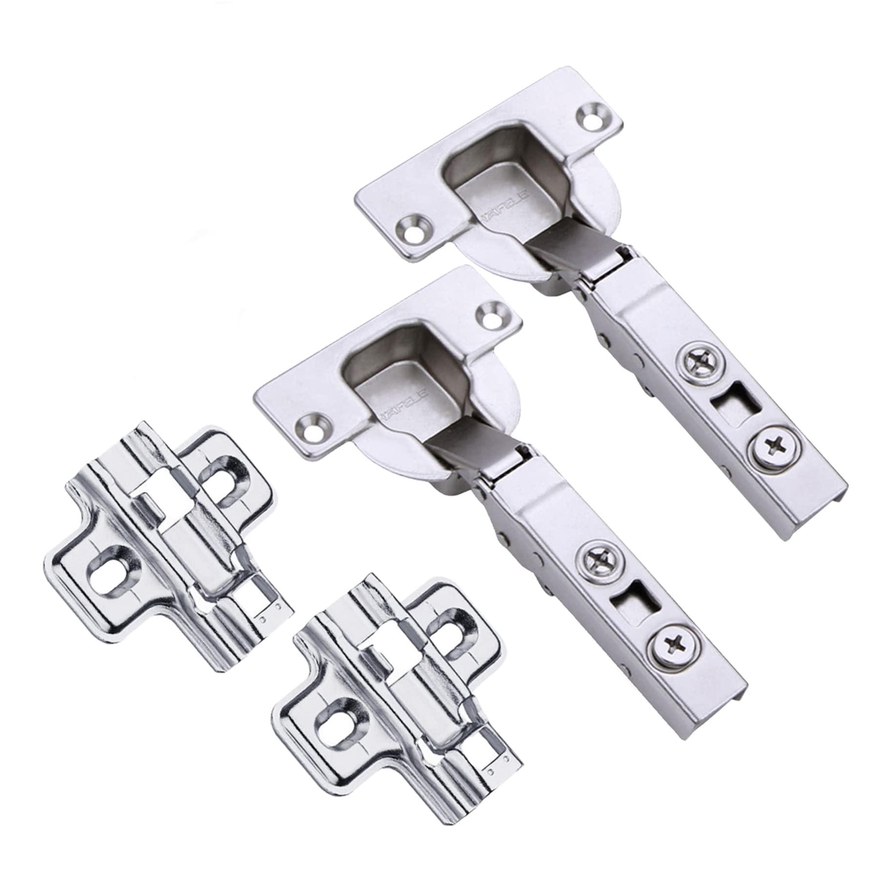 HAFELE 95 Degree Kitchen Full Overlay Hinge 40mm with Hydraulic Damper for Cabinet Cupboard Wardrobe Heavy Thick Doo Soft Closing Hinges Mechanism Cushioning Buffering Germany Brand Pack of 2