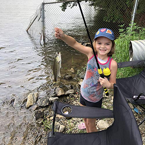 PLUSINNO Kids Fishing Pole, Portable Telescopic Fishing Rod and Reel Combo Kit with Spincast