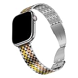 CINORS Womens Tri Tone Band Compatible with Apple