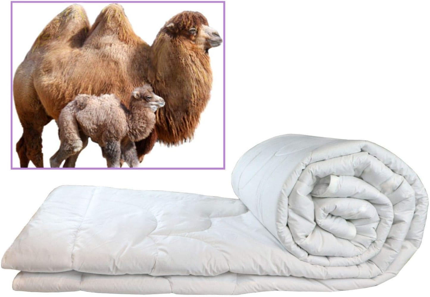 100% Natural Extra Warm Camel Wool Comforter Duvet Insert. King