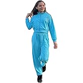 Pumpkin By L.E. Girls’ 2-Piece Sweatsuit Set, Zip-Up Hoodie with Wide-Leg Pants, Soft Cotton Lounge Outfit, 5–14 Years