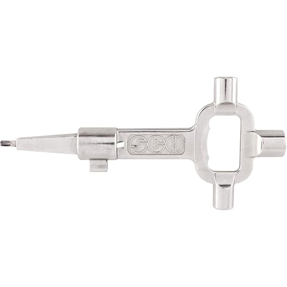 SECOTEC Universal-Schlüssel | Architektenschlüssel | Bauschlüssel | Hausmeisterschlüssel | Flaschenöffner | Multitool