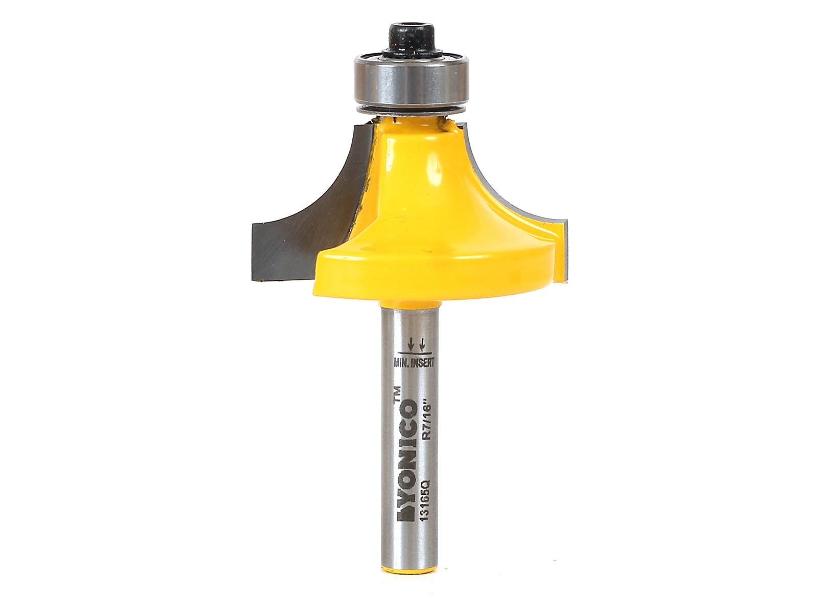Yonico 13165q - Round Over Edge Forming Router Bit, Radius: 7/16" - 1/4" Shank