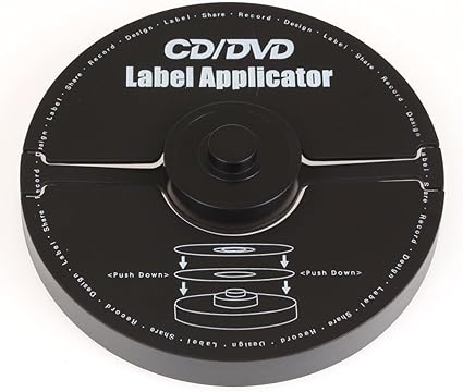 Amazon.com : Merax B00NY4YA2I EZ Label: CD/DVD Label Applicator (40mm Hole, CD/DVD Applicator ...