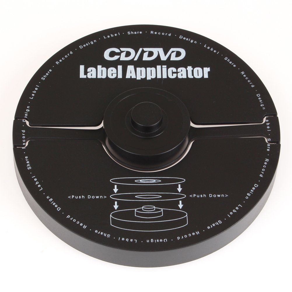 Merax B00NY4YA2I EZ Label: CD/DVD Label Applicator (40mm Hole, CD/DVD Applicator)- Buy Online in ...