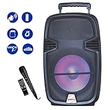 Shinco 12-inch Portable Loudspeaker DJ Karaoke Machine Battery Powered PA Speake