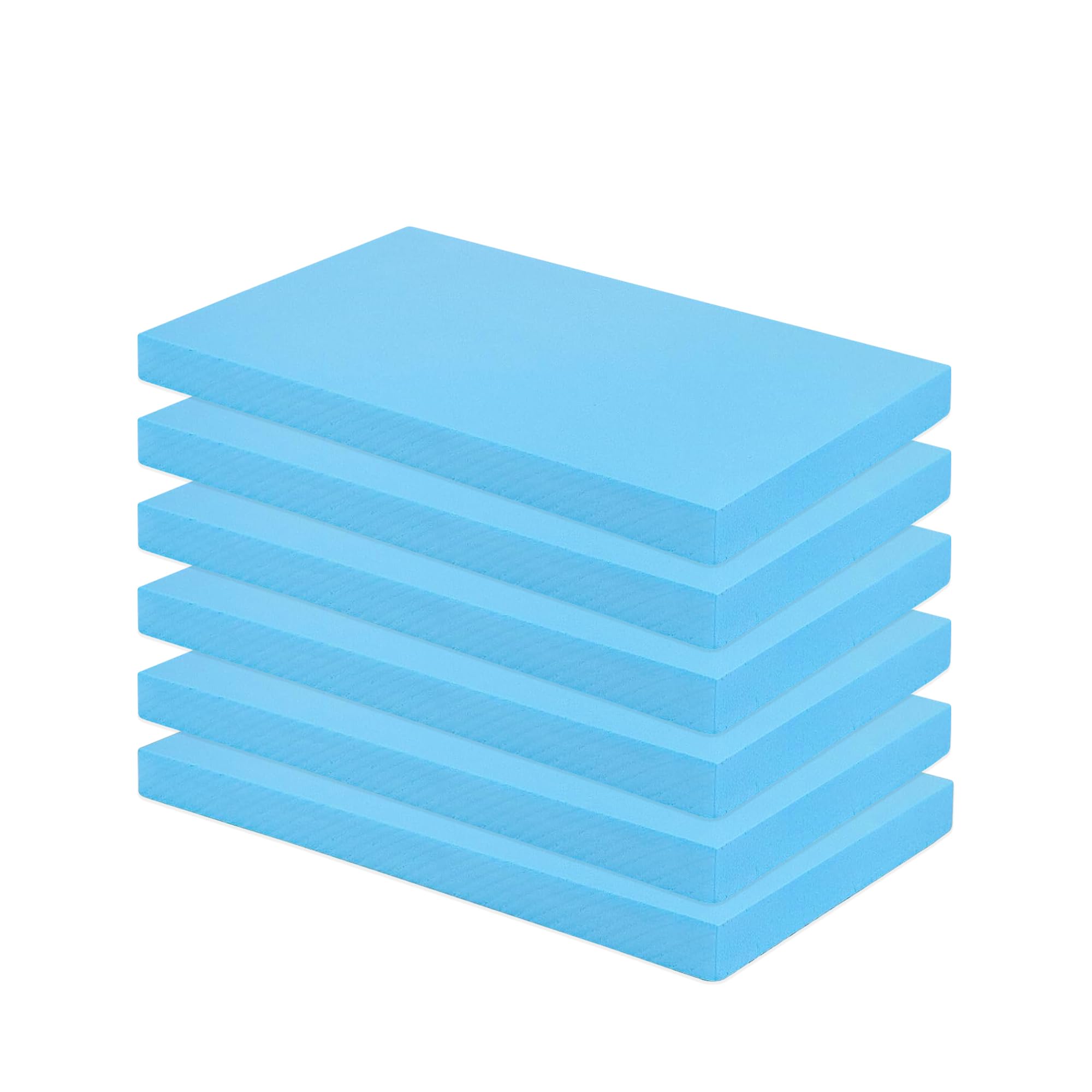 LOMUG Pack of 6 Foam Board, Hard Foam, Craft Board, Model Hard Foam, DIY Styrofoam Panels, Handmade Hard Foam Board for Landscape Modelling (30 x 20 x 2 cm)