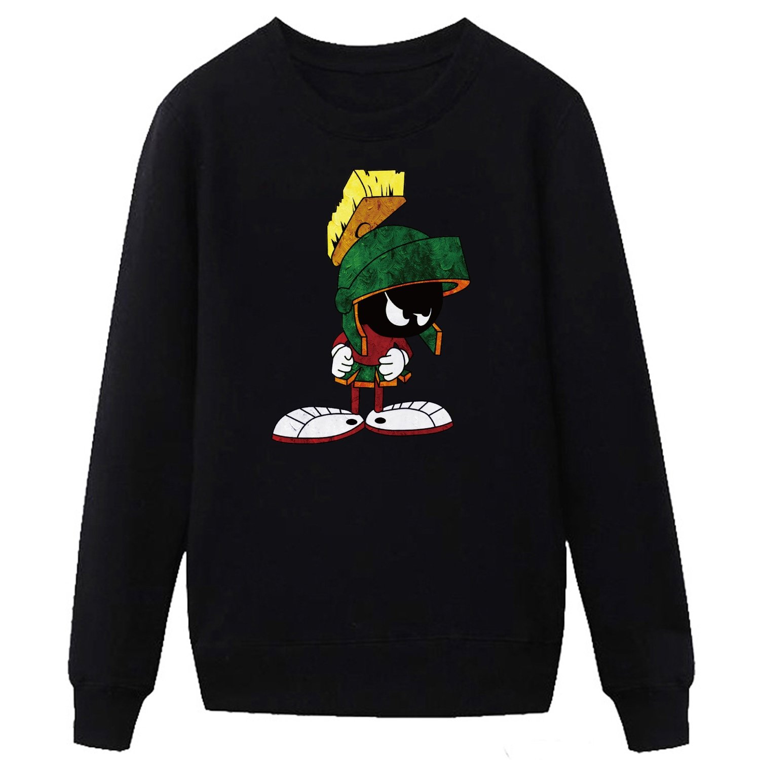 Jiuhe Men's 2015 Movie Marvin the Martian Quotes Crewneck Sweatshirt