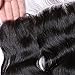 Youth Beauty® Brazilian Virgin Human Hair Body Wave Free Part Lace Frontal Closure Bleached Knots 13