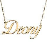 HUAN XUN Customized Custom Simple Any Name Necklace