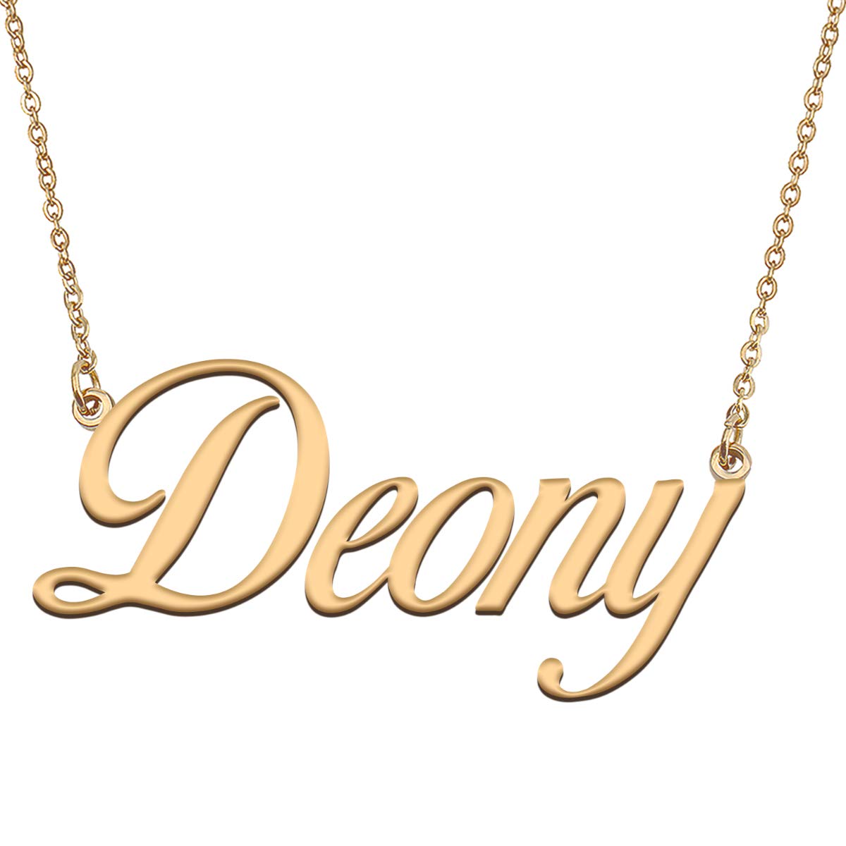 HUAN XUN Customized Custom Simple Any Name Necklace