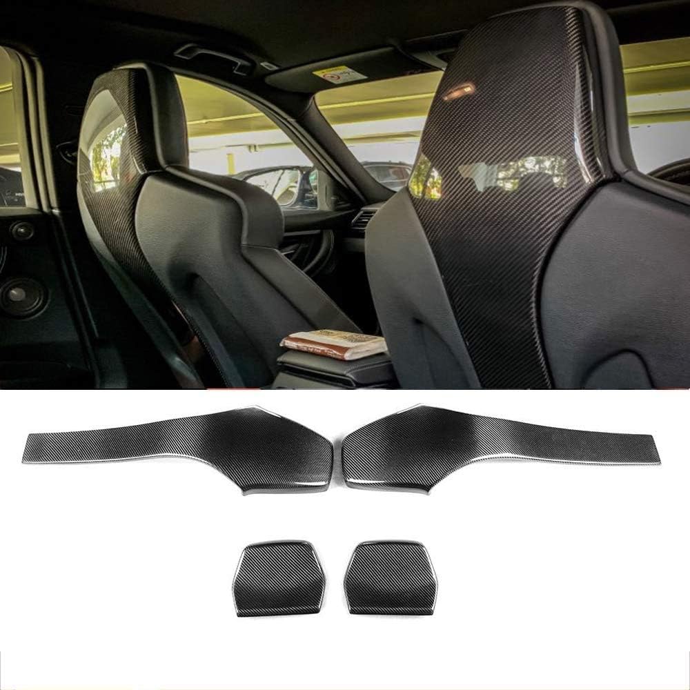 TGFOF Carbon Fiber Interior Seat Back Trim Cover Shells for BMW F80 M3