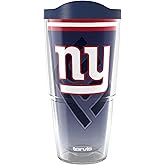 Tervis NFL New York Giants - Forever Fan Made in USA Double Walled Insulated Tumbler Travel Cup Keeps Drinks Cold & Hot, 24oz, Classic
