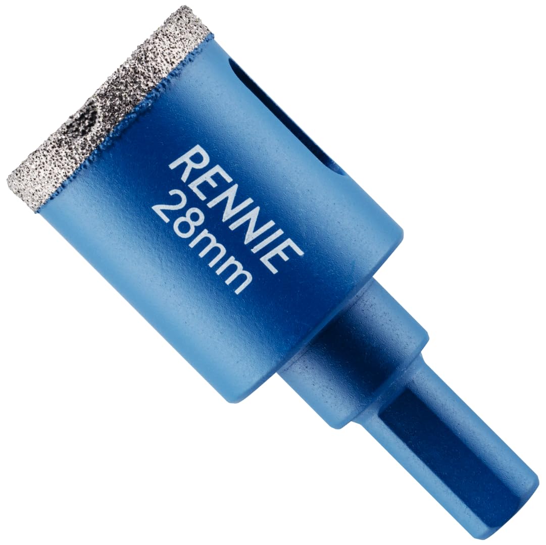 28mm Diamond Hole Saw Drill Bit With Tri Shank For Porcelain Tiles Ceramic Slate Stone Granite Marble Glass. Diamond Core Holesaw/Hole Cutter — image 1