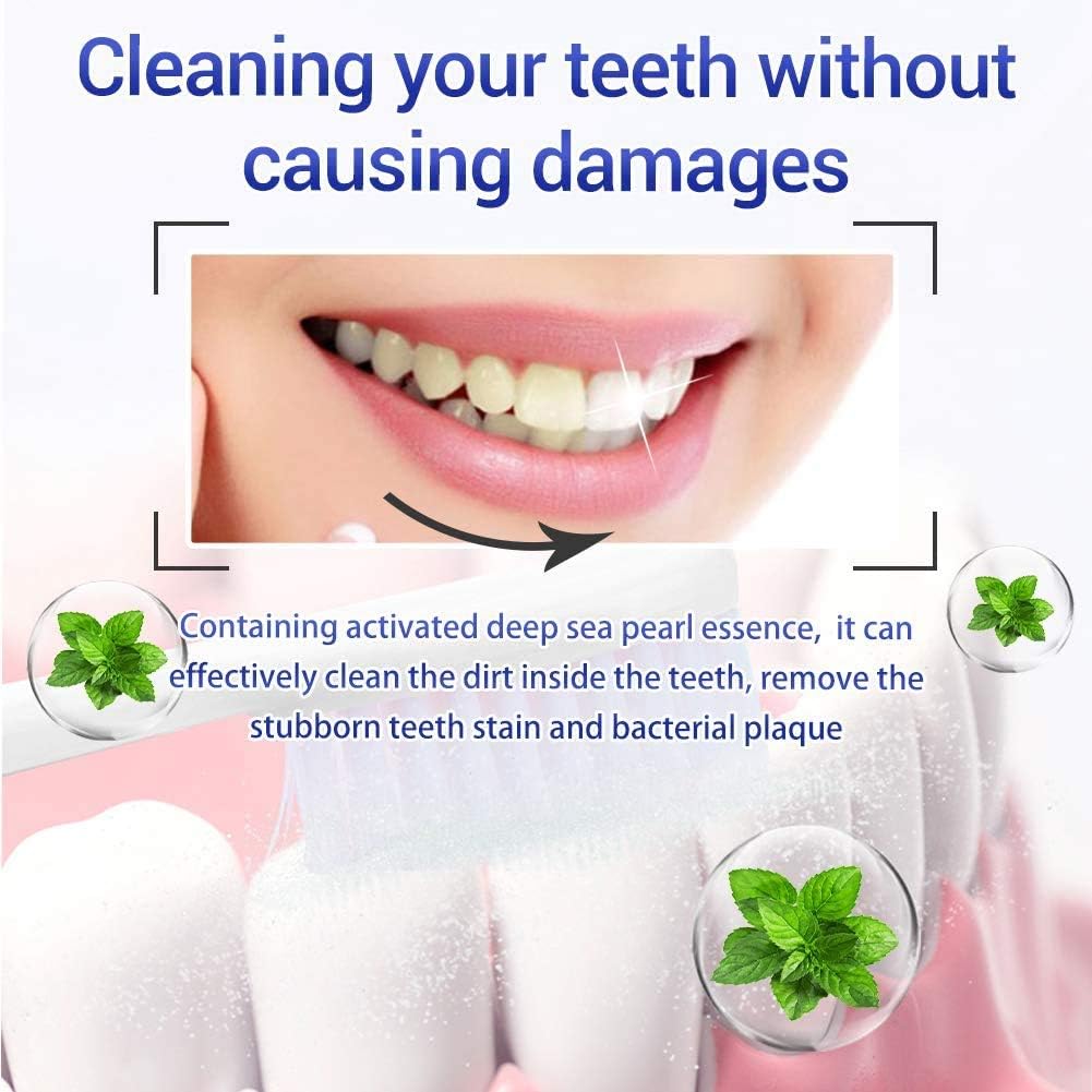 Teeth Whitening Powder BREYLEE Teeth Brightening Powder with Pearl Essence, Baking Soda for Removing Stain Caused by Coffee Wine Smoking Keeping Oral Fresh (55g, 1.94 oz) Only One Pack: Beauty