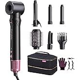 Air Wrap Hair Styler, Fast Drying Blow Dryer & Curling StylingTool, Hot Air Styler No Heat Damage, Hot Air Styler Wrap for Curling Volumizing Straightening Styling（Pink）