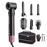 Air Wrap Hair Styler, Fast Drying Blow Dryer & Curling StylingTool, Hot Air Styler No Heat Damage, Hot Air Styler Wrap for Curling Volumizing Straightening Styling(Pink)