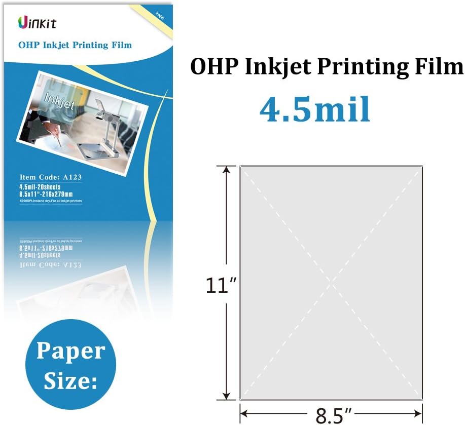 overhead projector sheets printing