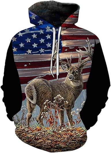 3d deer hoodies