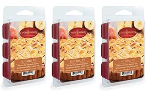 3 Pack CANDLE WARMERS ETC Soy Wax Blend Classic Fragrance 2.5 oz Wax Fragrance Melt Tart, Hot Apple Pie