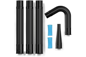 Sealegend Gutter Cleaning Tools for 2-1/2 in. Wet/Dry Vacuum Cleaner, Shop Vacuum Hose Attachments for Cleaning or Blowing Debris from Gutters, 2-1/2 in. Upgrade Lockout Design Shop Vac Accessories