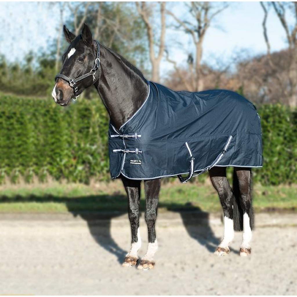 HKM Economic 30099100.0011 Turnout Blanket with Polar Fleece Lining Black