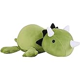SQEQE Weighted Dinosaur Plush, Weighted Dinosaur Stuffed Animal, Dino Plushies Dino Pillow Toy Gift for Kids Adults 9.8 Inch, 0.8 Lbs