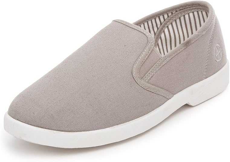 mens wide fit canvas shoes uk