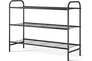 Kitsure Shoe Rack - Stainless Steel Shoe Organizer, Sturdy Shoe Rack for Closet and Front Door Entrance, Free Standing Shoe S