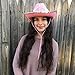 Funny Party Hats Cowboy Hat for Adults - Felt Cowboy Hats w/Paisley Bandana