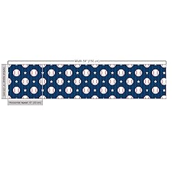 Ambesonne Sports Fabric by The Yard, Baseball