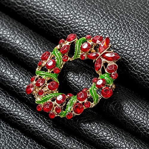 image for daffodilblob Sparkly Gorgeous Christmas Brooch - Women Jewelry Lapel B