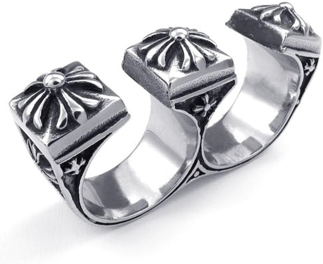 Amazon Pw ステンレス クロムハーツ風指輪 シルバー 銀色 ラッピング対応 ジュエリー 通販