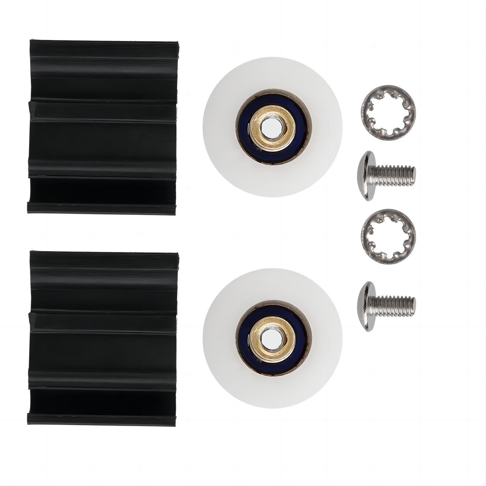 VIFERR Greenhouse Door Wheels, Greenhouse Sliding, 22mm Plastic Halls Greenhouses Door Wheel Rollers Replacement Kits 2 Pcs for Sliding Doors Runners Roller