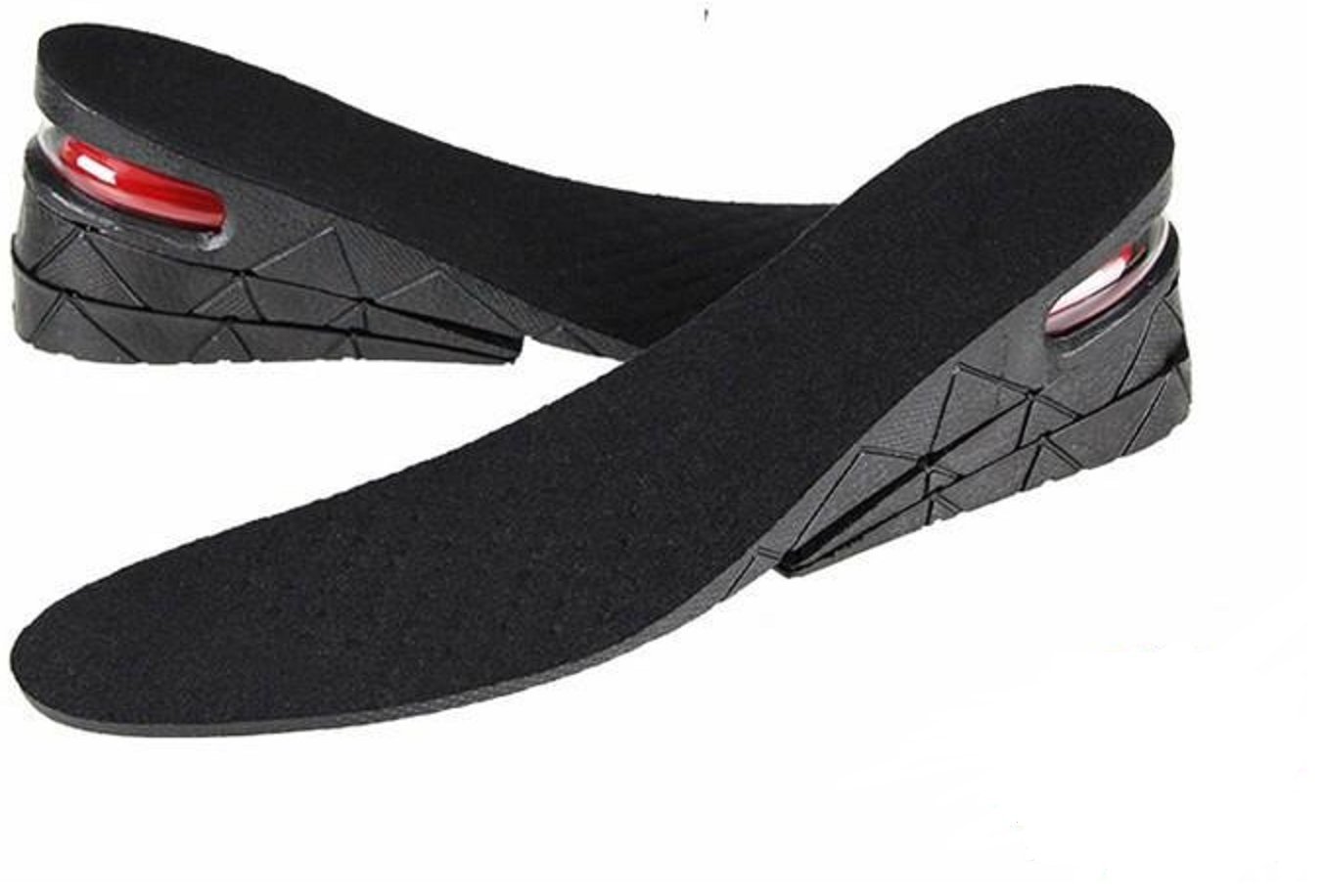 High Quality Kaxa Air Cushion Height Increase Elevator Shoes Insole Lift Kit For Men and Women (3 Layers, Black)