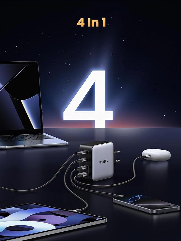Nexode 100W Caricatore USB C Caricabatterie Ricarica Rapida GAN