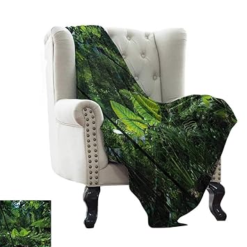 Amazon.com: LsWOW - Manta de yoga para planta, verde jungla ...