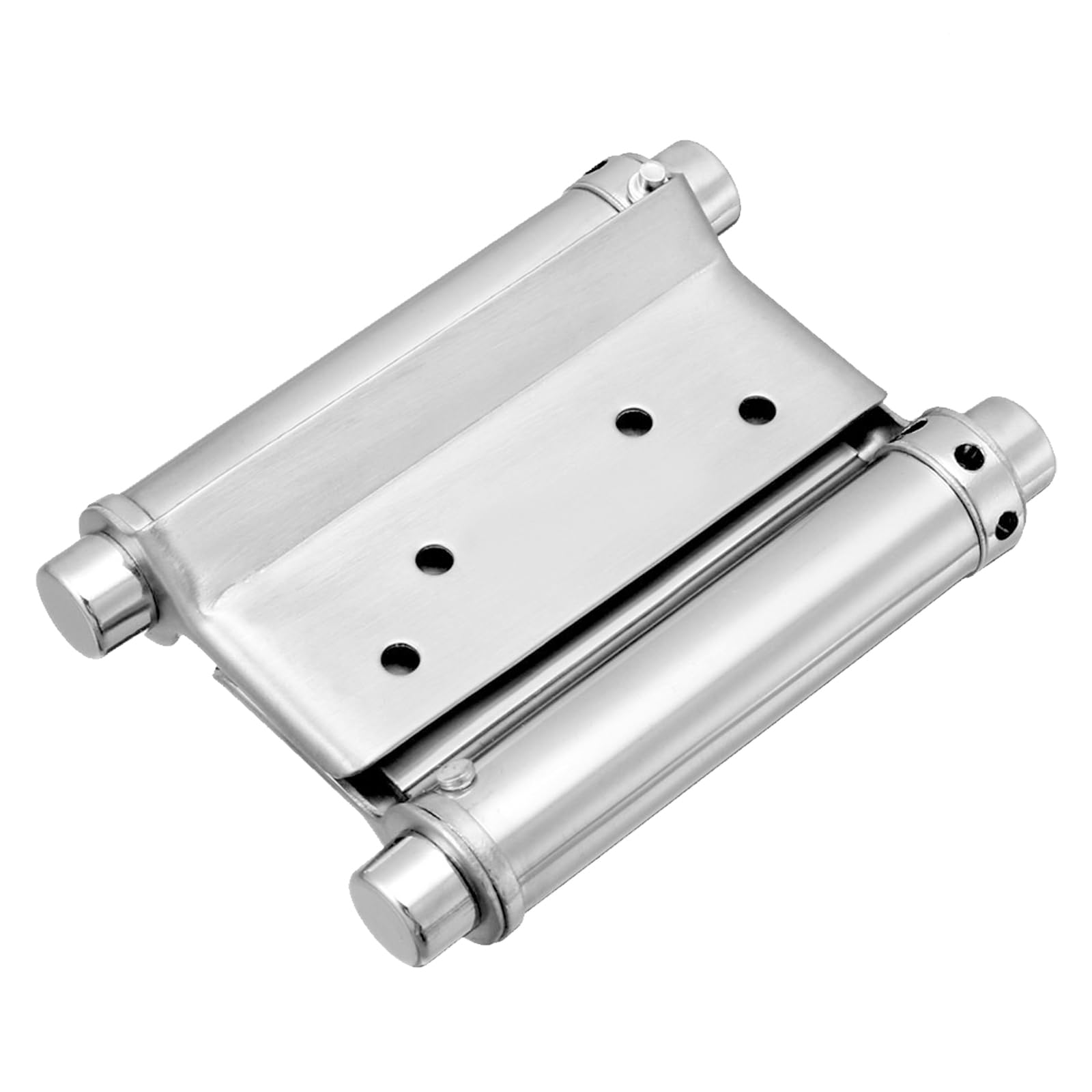 METALLIXITY Double Action Spring Hinges (3''), Stainless Steel Self Closing Door Hinge with Tension Adjustment - for Saloon Door