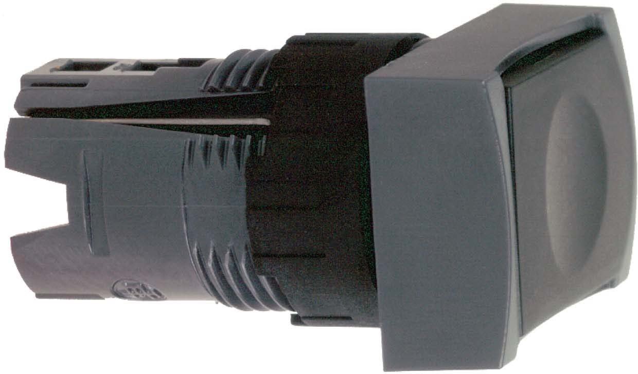 Schneider Electric ZB6DA2 Rect Pushbutton Head, Black Rectang Flush Pushbutton Head Ø16 Spring Return Unmarked