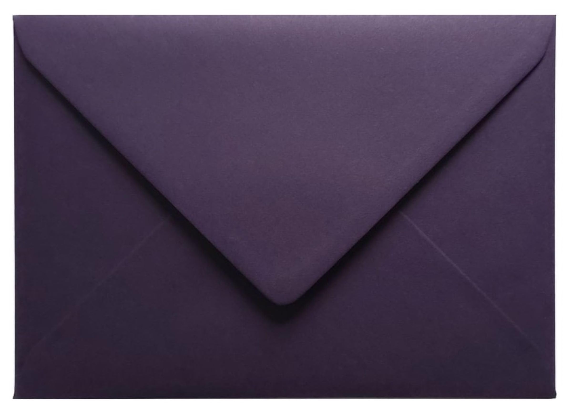 25 Pack 5x7 Dark Purple Aubergine Envelopes – 133mm x 184mm – Premium 120gsm Gummed